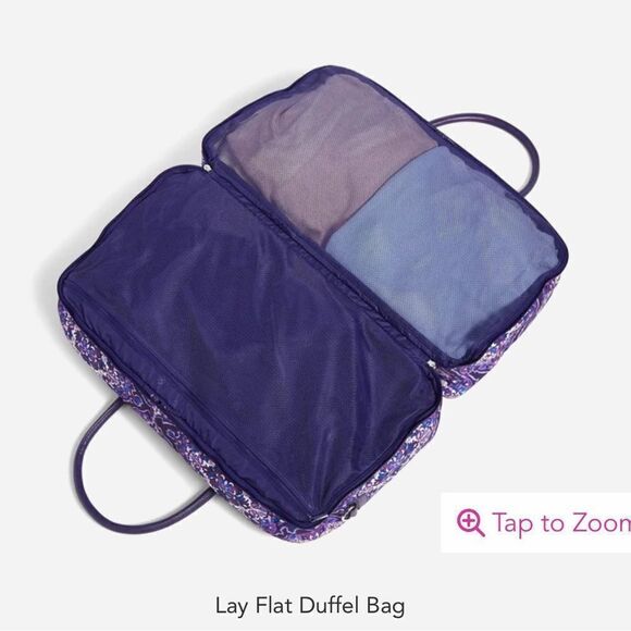 Vera Bradley Lay Flat Duffel Bag in Regal Rosette NWT - Picture 5 of 6